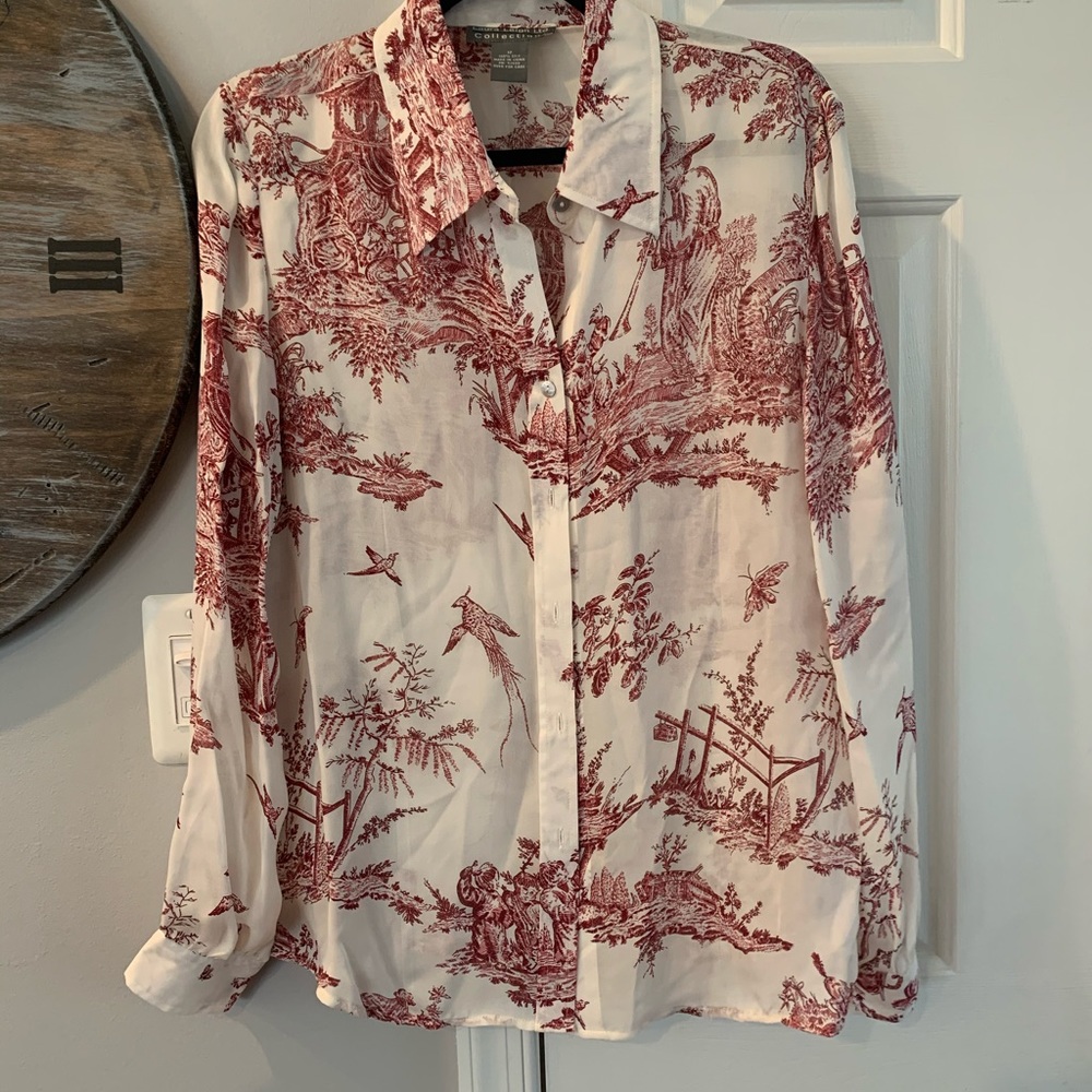 Laura Leigh Ltd. Silk Blouse sz 12